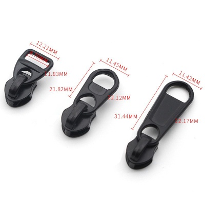 新奇特现货批发5号正穿反穿尼龙拉头仿Y拉片箱包皮具肥仔拉链头