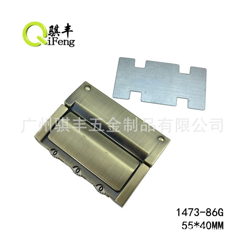 古扫锌合金三轮密码锁  男包公文包箱包密码锁扣