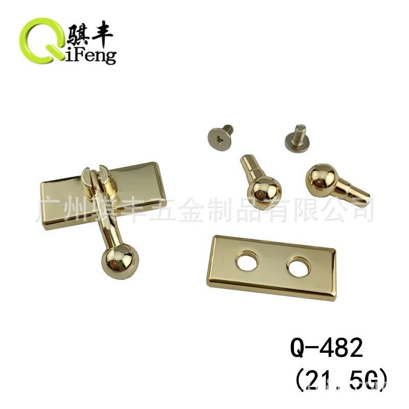 骐丰销售木盒礼品盒包装五金配件锁扣三珠扣珠宝盒首饰盒锁扣搭扣