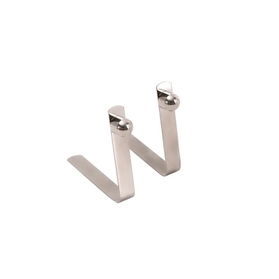 实心单珠V型弹簧片晾衣杆专用 管内定位弹片锰钢弹扣7.5x8x44mm